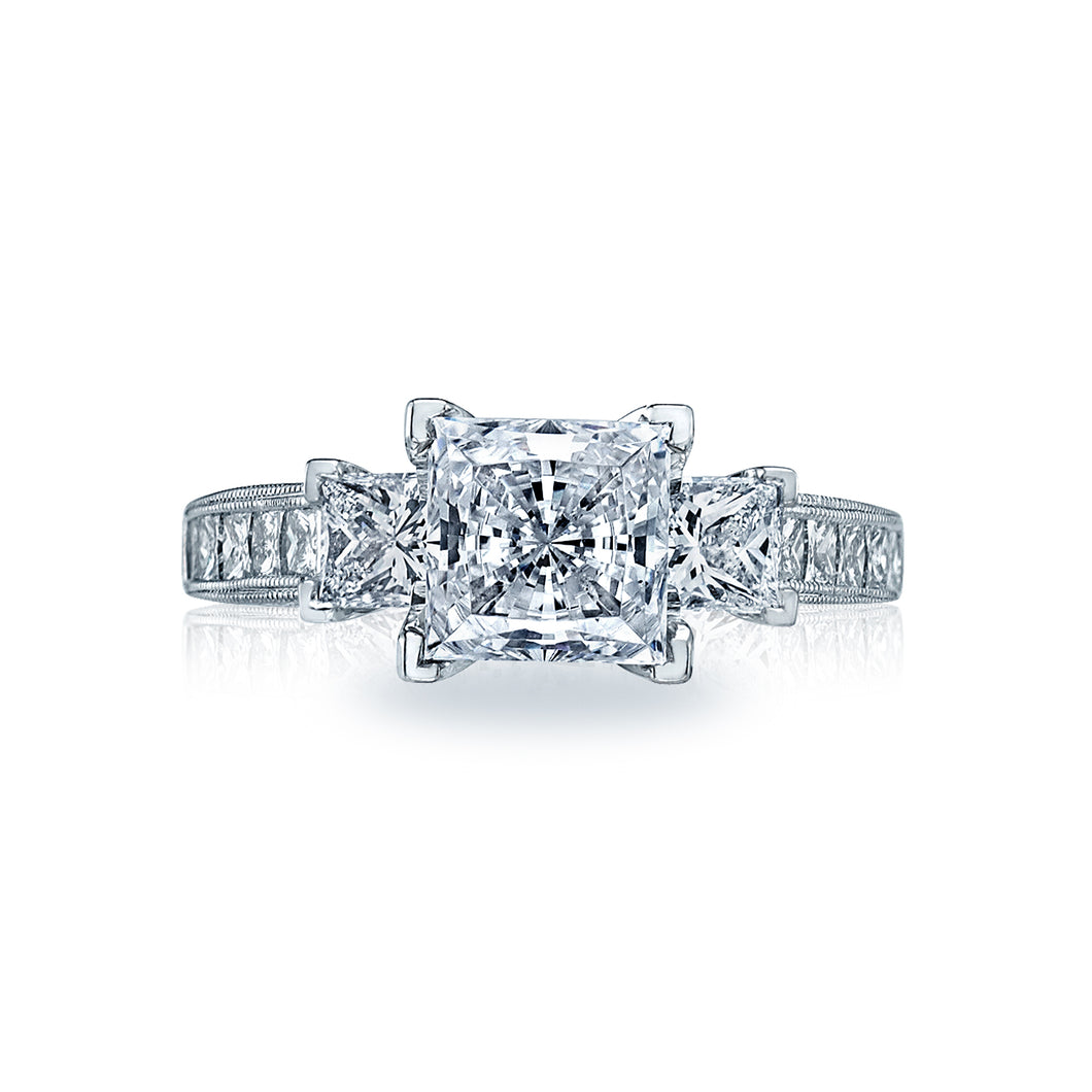 Tacori 18k White Gold Simply Tacori Princess Diamond Engagement Ring (1.48 CTW)