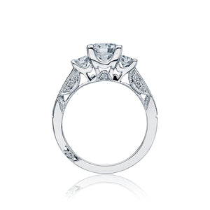 Tacori Platinum Simply Tacori Round Diamond Engagement Ring (0.73 CTW)
