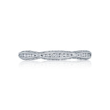 Load image into Gallery viewer, Tacori 18k White Gold Classic Crescent Diamond Wedding Band (0.37 CTW)