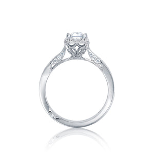 Tacori 18k White Gold Dantela Engagement Ring Setting (0.44 CTW)