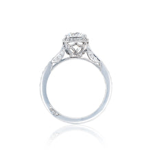 Load image into Gallery viewer, Tacori 18k White Gold Dantela Round Diamond Engagement Ring (0.45 CTW)