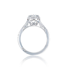 Load image into Gallery viewer, Tacori 18k White Gold Dantela Round Diamond Engagement Ring (0.43 CTW)