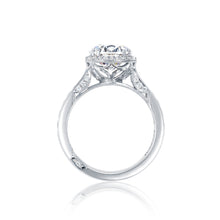 Load image into Gallery viewer, Tacori 18k White Gold Dantela Round Diamond Engagement Ring (0.62 CTW)