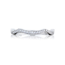 Load image into Gallery viewer, Tacori 18k White Gold Ribbon Diamond Wedding Band (0.13 CTW)