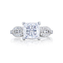Load image into Gallery viewer, Tacori 18k White Gold Ribbon Princess Diamond Engagement Ring (0.3 CTW)