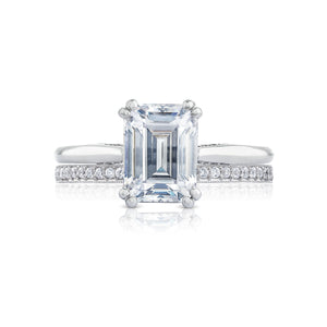 Tacori 18k White Gold Simply Tacori Engagement Ring Setting (0.07 CTW)