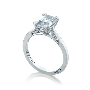 Tacori 18k White Gold Simply Tacori Engagement Ring Setting (0.07 CTW)