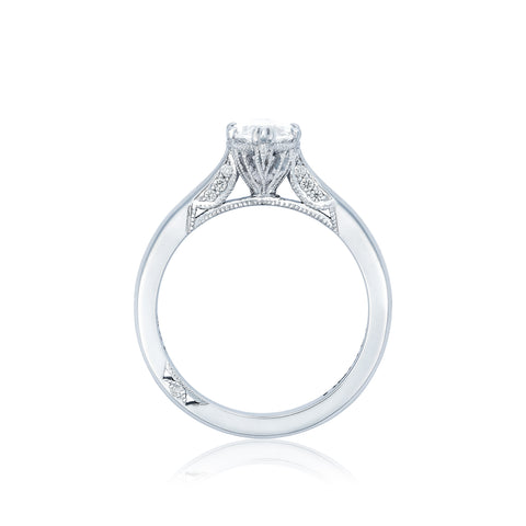 Tacori 18k White Gold Simply Tacori Marquise Diamond Engagement Ring Setting (0.07 CTW)