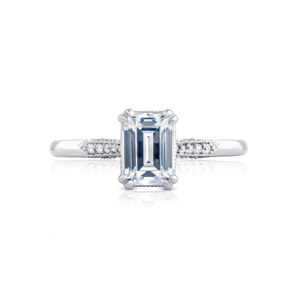 Tacori 18k White Gold Simply Tacori Engagement Ring Setting (0.11 CTW)