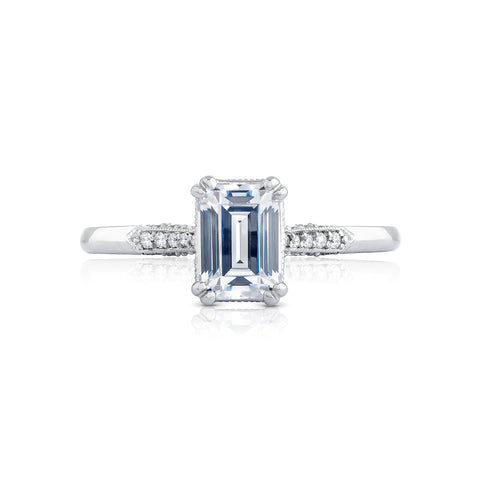 Tacori 18k White Gold Simply Tacori Engagement Ring Setting (0.11 CTW)