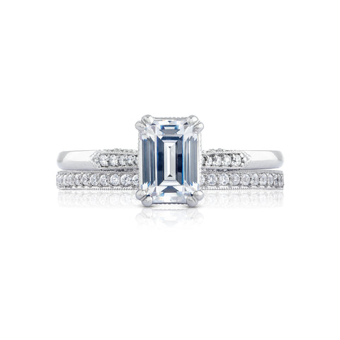 Tacori 18k White Gold Simply Tacori Engagement Ring Setting (0.11 CTW)