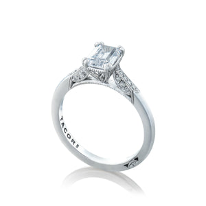 Tacori 18k White Gold Simply Tacori  Engagement Ring (0.11 CTW)