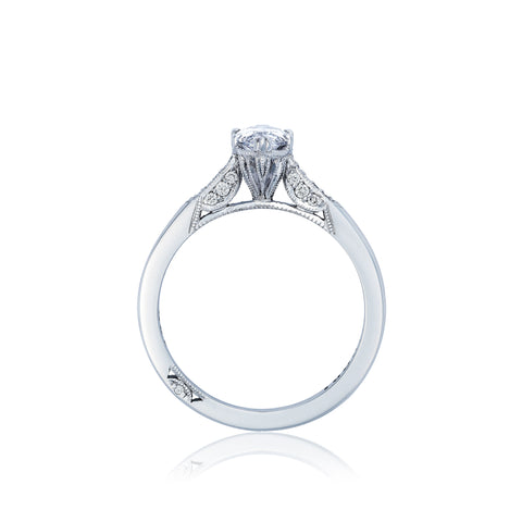 Tacori 18k White Gold Simply Tacori Marquise Diamond Engagement Ring Setting (0.11 CTW)