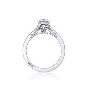 Tacori 18k White Gold Simply Tacori Princess Diamond Engagement Ring (0.11 CTW)