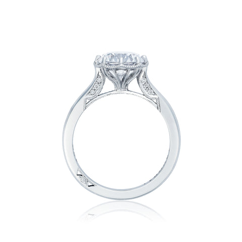 Tacori 18k White Gold Simply Tacori Round Diamond Engagement Ring Setting (0.07 CTW)