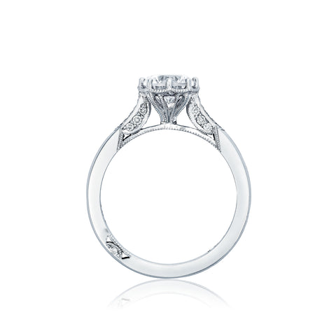 Tacori 18k White Gold Simply Tacori Round Diamond Engagement Ring Setting (0.11 CTW)