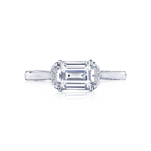 Tacori 18k White Gold Simply Tacori  Engagement Ring Setting (0.11 CTW)