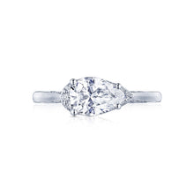 Load image into Gallery viewer, Tacori 18k White Gold Simply Tacori Pear Diamond Engagement Ring (0.13 CTW)