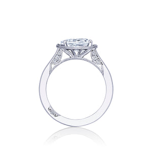 Tacori 18k White Gold Simply Tacori Pear Diamond Engagement Ring Setting (0.13 CTW)