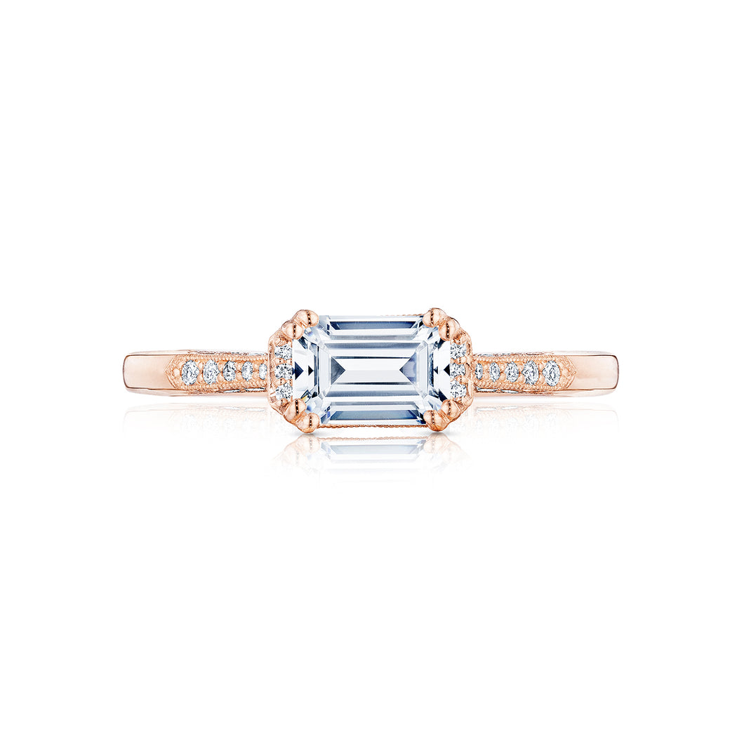 Tacori 18k Rose Gold Simply Tacori  Engagement Ring (0.14 CTW)