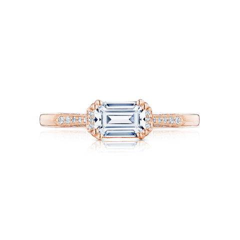 Tacori 18k Rose Gold Simply Tacori  Engagement Ring Setting (0.14 CTW)