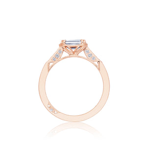 Tacori 18k Rose Gold Simply Tacori  Engagement Ring Setting (0.14 CTW)