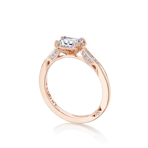 Tacori 18k Rose Gold Simply Tacori  Engagement Ring Setting (0.14 CTW)