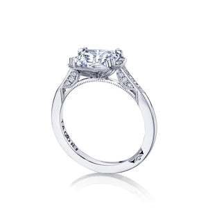 Tacori 18k White Gold Simply Tacori  Engagement Ring (0.15 CTW)