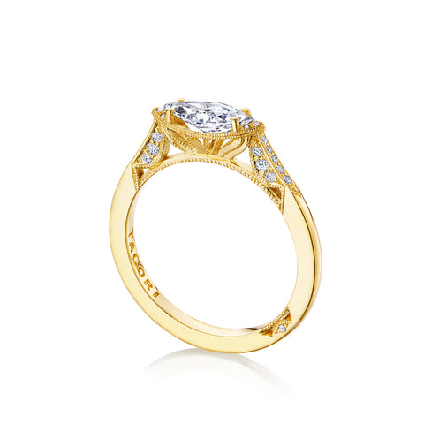 Tacori 18k Yellow Gold Simply Tacori Marquise Diamond Engagement Ring Setting  (0.12 CTW)