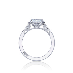 Tacori 18k White Gold Simply Tacori Oval Diamond Engagement Ring (0.15 CTW)