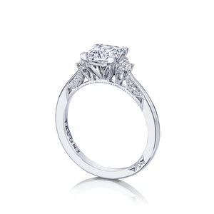 Tacori 18k White Gold Simply Tacori Princess Diamond Engagement Ring (0.28 CTW)