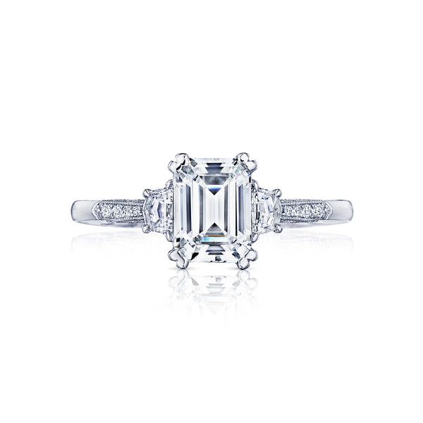 Tacori 18k White Gold White Gold Simply Tacori  Engagement Ring Setting   (0.34 CTW)