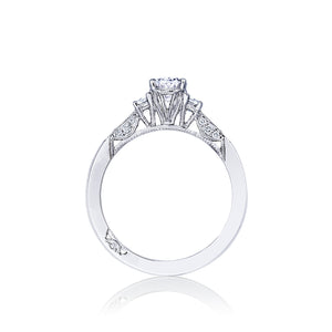 Tacori 18k White Gold Simply Tacori Oval Diamond Engagement Ring (0.34 CTW)