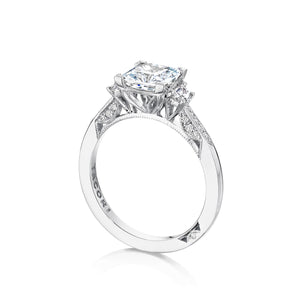 Tacori 18k White Gold Simply Tacori Princess Diamond Engagement Ring (0.34 CTW)