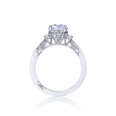 Tacori 18k White Gold Simply Tacori Round Diamond Engagement Ring (0.34 CTW)