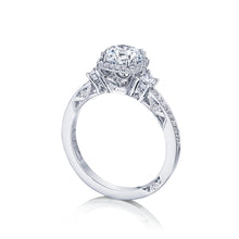 Load image into Gallery viewer, Tacori 18k White Gold Dantela Round Diamond Engagement Ring (0.5 CTW)
