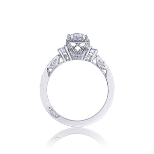Tacori 18k White Gold Dantela  Engagement Ring (0.48 CTW)