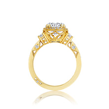 Load image into Gallery viewer, Tacori 18k Yellow Gold Dantela Round Diamond Engagement Ring (0.69 CTW)