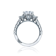Load image into Gallery viewer, Tacori 18k White Gold Clean Crescent Princess Diamond Engagement Ring (1.17 CTW)