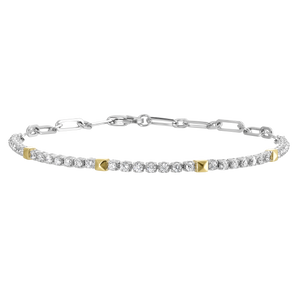 14K White Gold Diamond Fashion Bracelet 0.75CTW