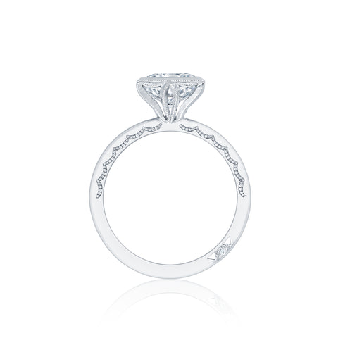 Tacori 18k White Gold Starlit Princess Diamond Engagement Ring Setting  (0.01 CTW)