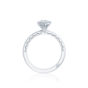 Tacori 18k White Gold Starlit Marquise Diamond Engagement Ring (0.01 CTW)