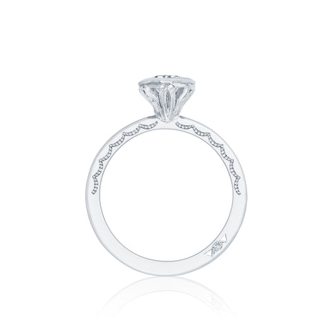 Tacori 18k White Gold Starlit Oval Diamond Engagement Ring Setting  (0.01 CTW)