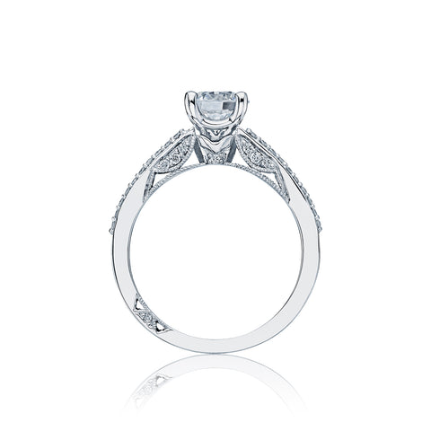 Tacori 18k White Gold Simply Tacori Round Diamond Engagement Ring Setting (0.34 CTW)