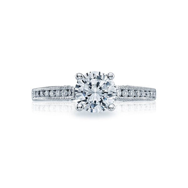 Tacori 18k White Gold Simply Tacori Round Diamond Engagement Ring Setting (0.25 CTW)