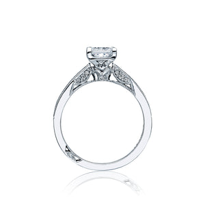 Tacori 18k White Gold Simply Tacori Princess Diamond Engagement Ring (0.31 CTW)