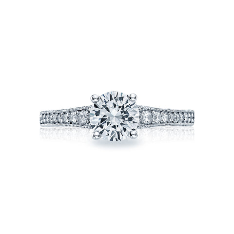 Tacori 18k White Gold Simply Tacori Round Diamond Engagement Ring Setting (0.36 CTW)