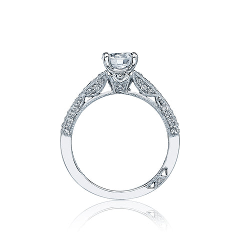 Tacori 18k White Gold Simply Tacori Round Diamond Engagement Ring Setting (0.36 CTW)