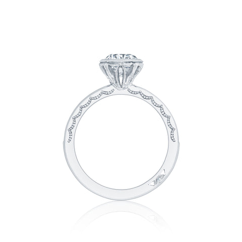 Tacori 18k White Gold Starlit Round Diamond Engagement Ring Setting  (0.35 CTW)