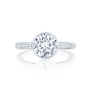 Tacori 18k White Gold Starlit Round Diamond Engagement Ring (0.35 CTW)